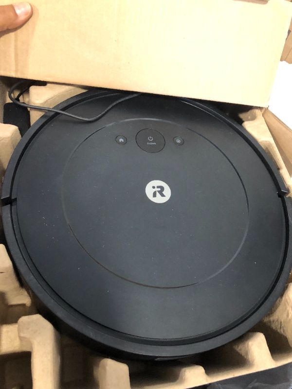 Photo 5 of ***uSED**iRobot Roomba Combo Robot Vacuum & Mop (Y0110) - Easy to use, Power-Lifting Suction, Vacuums and mops, Multi-Surface Cleaning, Smart Navigation Cleans in Neat Rows, Self-Charging, Alexa