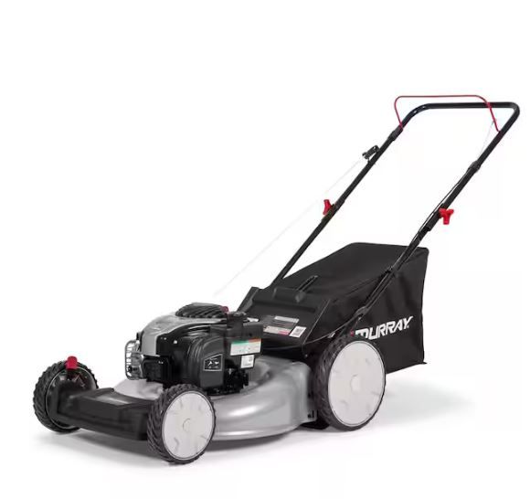 Photo 1 of 21 in. 140 cc Briggs and Stratton Walk Behind Gas Push Lawn Mower with Height Adjustment PARTS