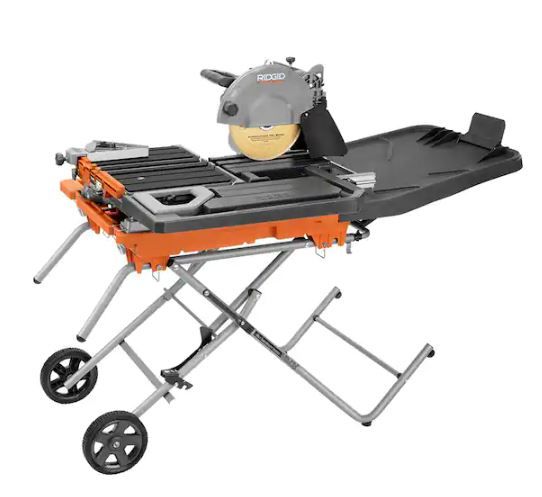 Photo 1 of 15 Amp 10 in. Wet Tile Saw with Portable Stand