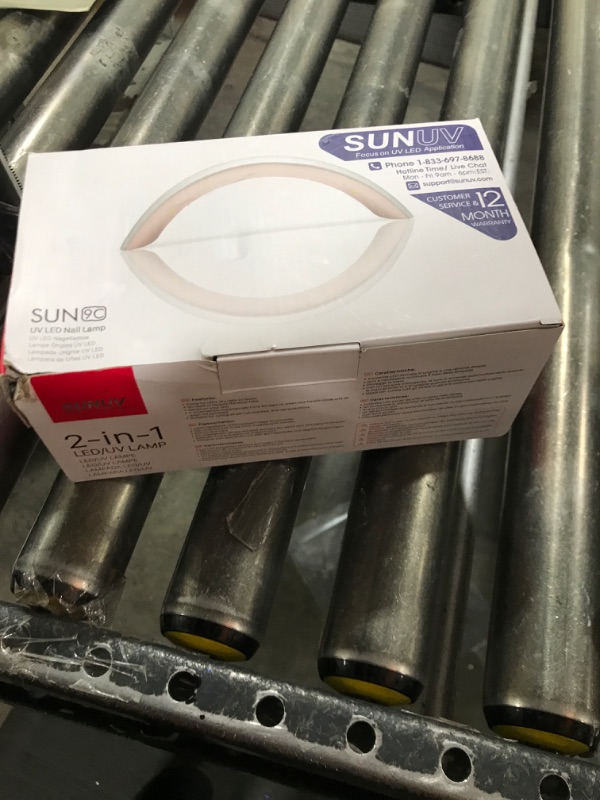 Photo 3 of SUNUV 24W UV Light LED Nail Dryer Curing Lamp for Fingernail & Toenail Gels Based Polishes with Sensor, 30s 60s Timer SUN9C (Pink)