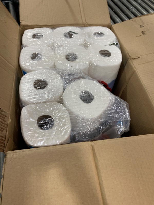 Photo 2 of Brawny Tear-A-Square Paper Towels, 12 Double Rolls = 24 Regular Rolls, 3 Sheet Sizes (Quarter, Half, Full), Strength for All Messes, Cleanups, and Meal Prep