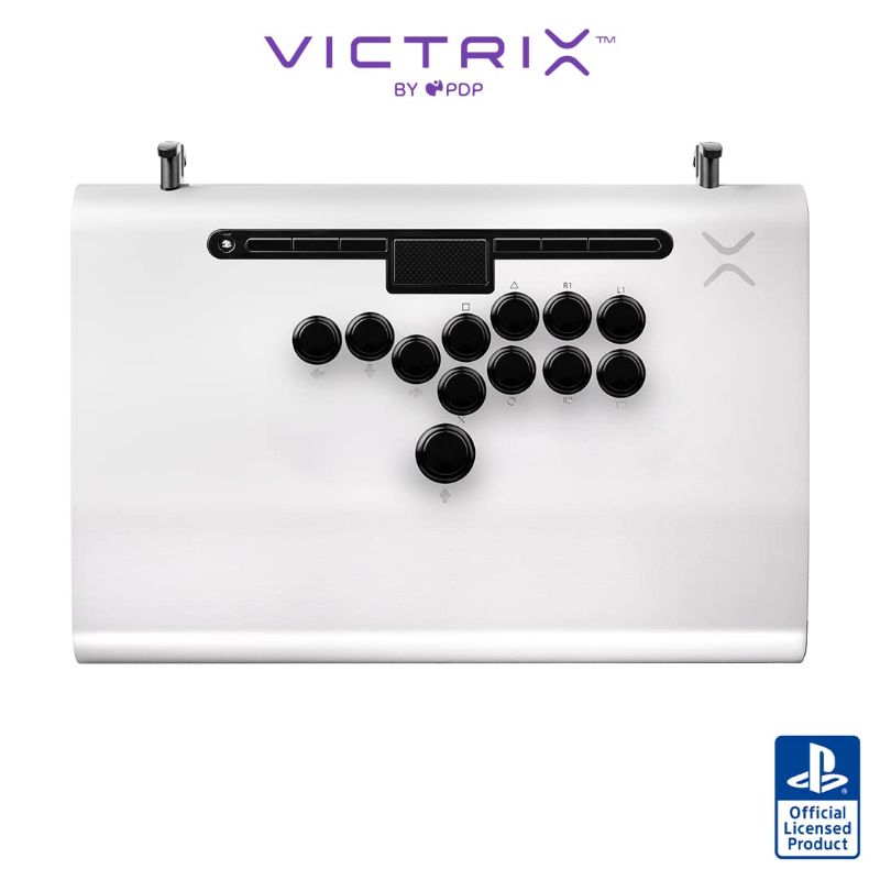 Photo 1 of PDP - Victrix Pro FS-12 Arcade Fight Stick: PlayStation 5, PlayStation 4, & PC - White
