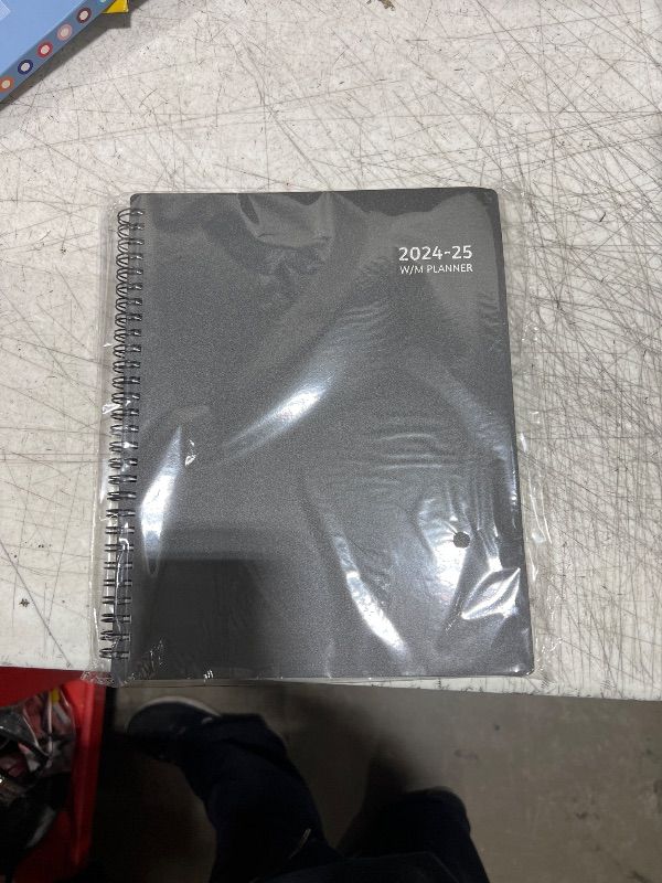 Photo 2 of GoiUnlt Planner 2024-2025, Academic Weekly ? Monthly Planner, 7.95" x 9.7", Jul 2024 – Jun 2025, Flexible Cover, Thick Paper, Spiral Wirebound, Inner Pocket