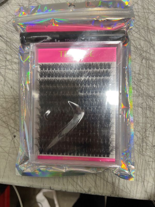 Photo 1 of DIY Lash Extension Kit Cluster Lashes Kit with Mega Volume Lash Clusters, Lash Applicator, Lash Bond and Seal for DIY Eyelash Extension Kit at Home(Kit-Thick-80D,10-20mm)