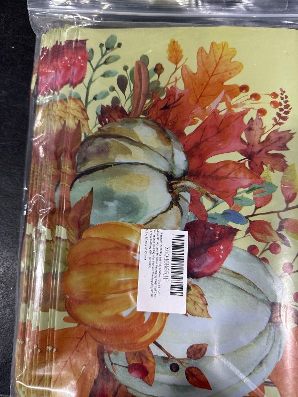 Photo 2 of 100Pcs Fall Poly Mailers 10 x 13 Inch Watercolor Autumn Pumpkin Packaging Bags Self Seal Mailing Envelope Bags for Harvest Thanksgiving Small Business Clothing Gift
