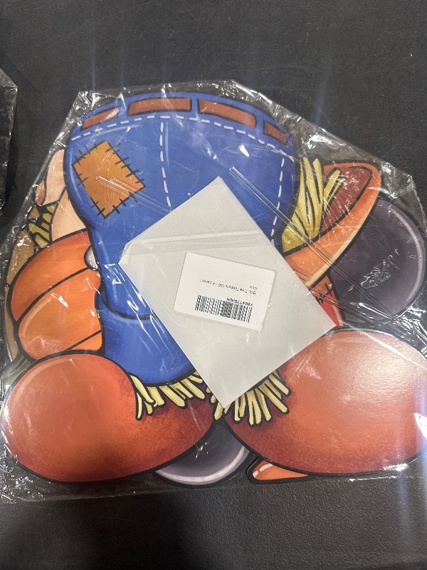 Photo 1 of Bolisom Fall Cartoon Mouse Scarecrow Christmas Tree Topper, Autumn Pumpkin Apple Basket Decorative Tree Ornaments Decor, Thanksgiving Seasonal Indoor Home Decorations Party Supplies