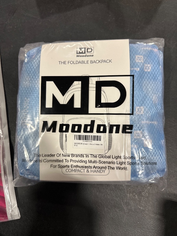 Photo 1 of MOODONE 20L Lightweight Packable Hiking Backpack - Small Waterproof Hiking Day Pack for Women Men Travel Work Camping Vacation, Nylon Collapsible Backpack - Blue