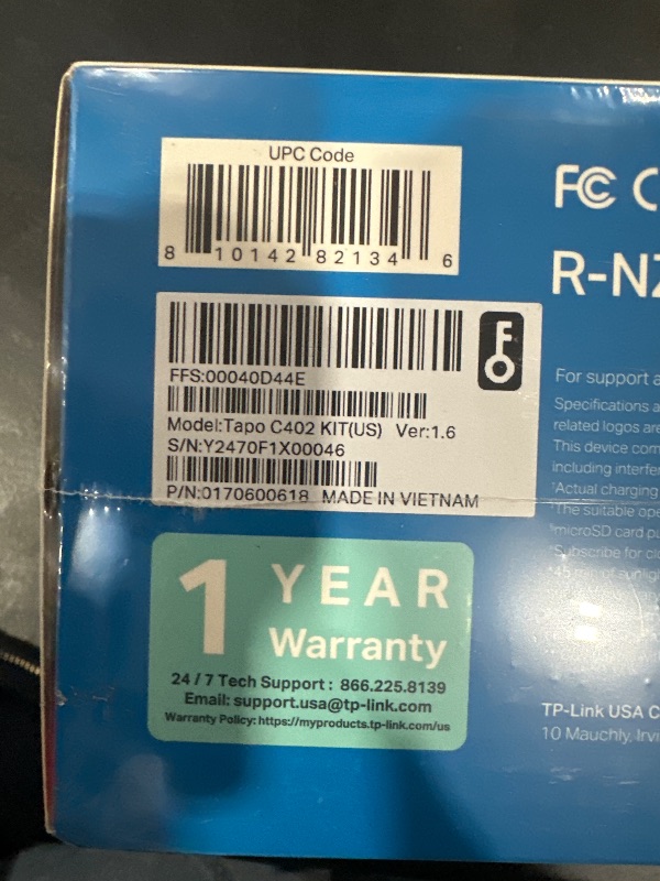 Photo 3 of TP-Link ???? SolarCam C402 Kit, Outdoor Battery Camera w/Solar Panel Base, Wireless, 1080P, Free Person/Vehicle Detection, SD/Cloud Storage, Color Night Vision, No Hub Needed, Works w/Alexa