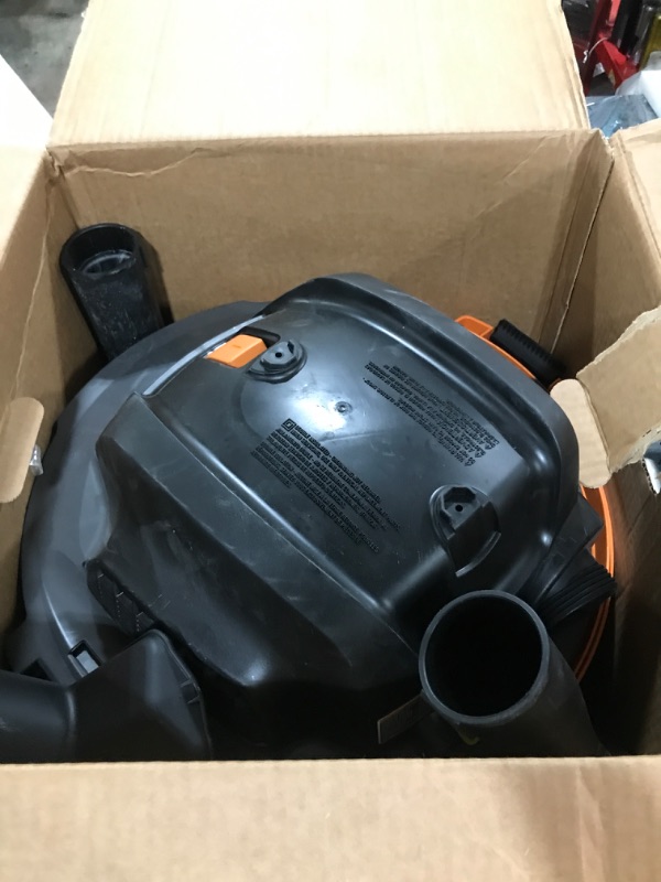 Photo 3 of 12 Gallon 5.0 Peak HP NXT Shop Vac Wet Dry Vacuum with General Debris Filter, Locking Hose and Accessory Attachments

