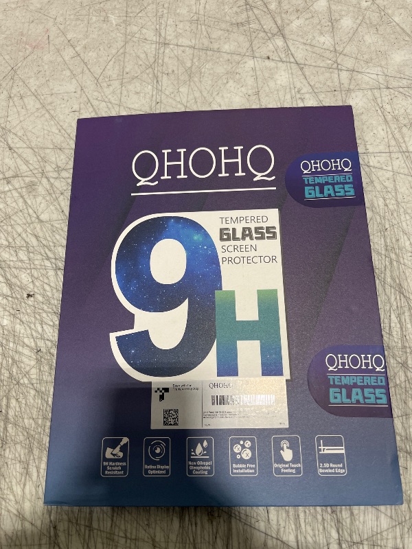 Photo 2 of [2+2 Pack] QHOHQ Tempered Glass Screen Protector for iPad Pro 12.9 2020 4th ? 2021 5th with Camera Lens Protector