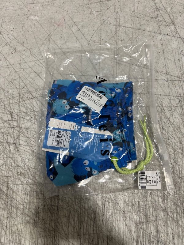 Photo 2 of Actleis Boys Swim Trunks Girls Swim Shorts Little Boys Bathing Suit Swimsuit Toddler Boy Swimwear us-al20001 130 Marine Animals