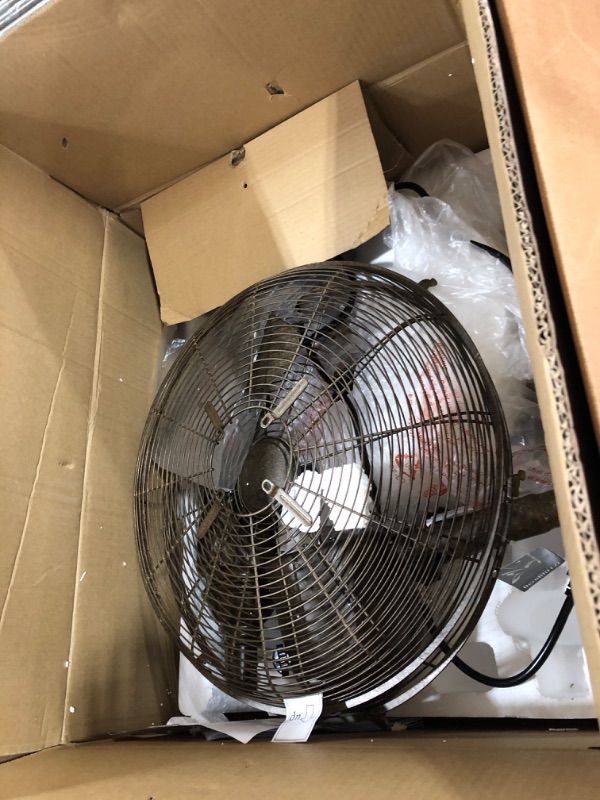 Photo 1 of DecoBREEZE Oscillating Outdoor Fan with Misting Kit, 3-Cooling Speed with High RPM, Adjustable and Portable Misting Fan, Riverside, Antique Water Fan, 18 inches