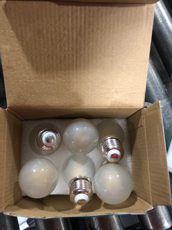 Photo 2 of AMDTU Vintage Edison LED Bulb 60W E26 Standard Base 4000K Daylight Dimmable G45 Globe 60 watt Round Neutral White Glow Lightbulb Provides a Bright Ambiance Ideal for Room