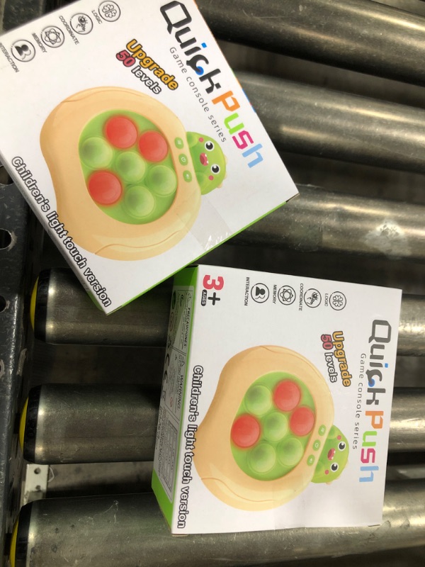 Photo 1 of OAKTECH Quick Push Console with Instant Sound Feedback | Handheld Fast Speed Pushing Game | Pop The Target Interactive Educational Sensory Fidget Toy for Kids Adults | Fun Toy for Children 3-12 2pack
