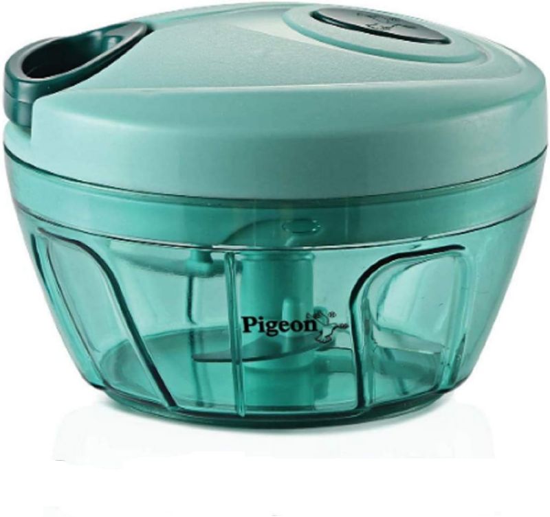 Photo 1 of "Pigeon" by Stovekraft New Handy Mini Plastic Chopper with 3 Blades, Green (BPA FREE)
