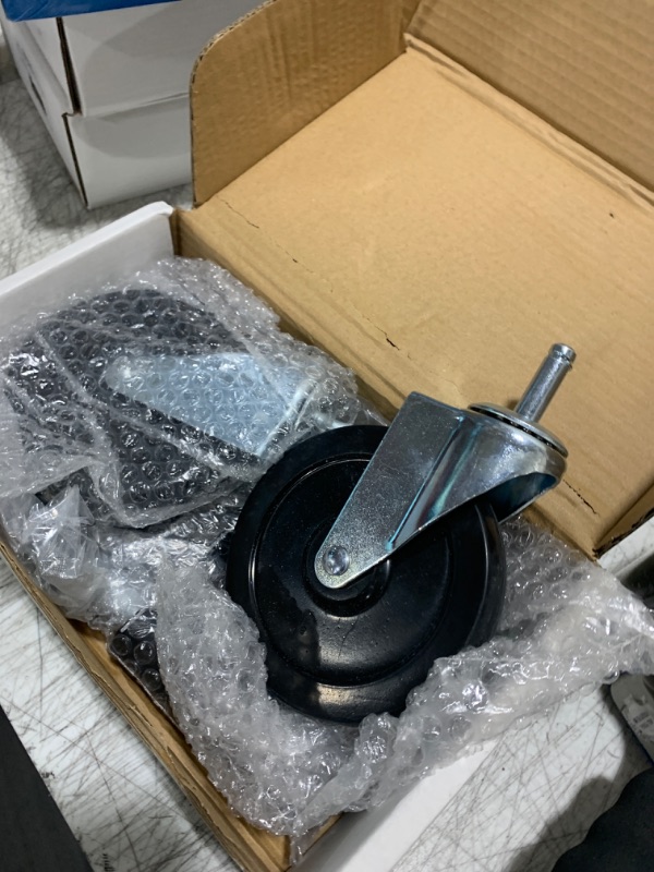 Photo 1 of Ronlap Gate Wheels for Wooden Gate, Gate Caster Wheel Spring Loaded for Metal Tube Swing Gate Fence Gate Wheel for Gates Heavy Duty Outdoor Farm Vinyl Gate Rollers, 250 Lbs, 5 Inches, 2 Pack, Black