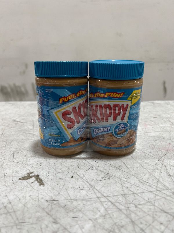 Photo 2 of 2 pack SKIPPY Peanut Butter, Creamy, 16.3 Ounce