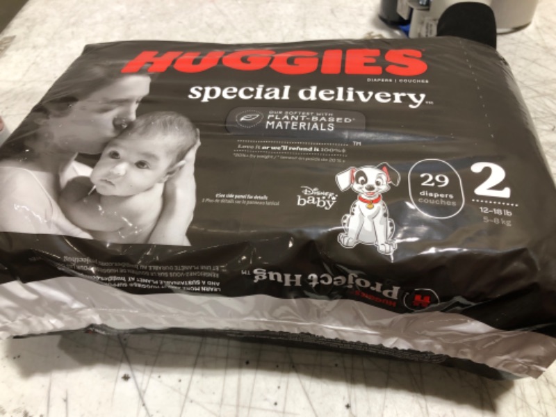 Photo 2 of Huggies Special Delivery Hypoallergenic Baby Diapers Size 2 29 ct