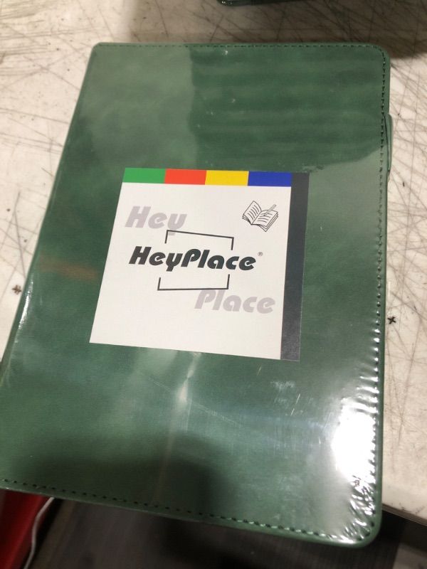 Photo 2 of HEYPLACE Dark Green Lined Journal Notebook, A5 Handcover Leather Notebook for Writing and Journaling(100 Pages Thick Paper)