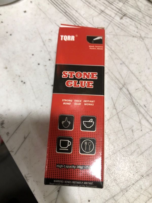 Photo 2 of TQRR Stone Glue, 30g Stone Repair Glue, Instant Bonding, Strong Adhesion, Repairs Stones Glue for Bonding Stone and Other Materials, Wood, Ceramics, Plastics, Metals, Rubber, etc…