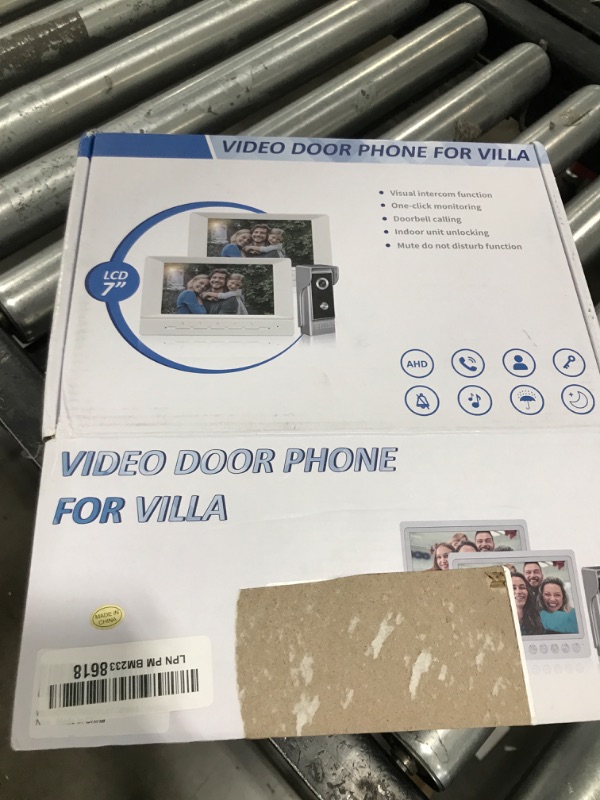 Photo 2 of Video Intercom System, 7 Inch doorbell with Camera and Monitor, Video doorbell with IR-Cut Rainproof Outdoor Camera Visual Two-Way Intercom Audio Remote Unlock(1 Camera & 2 Monitors)