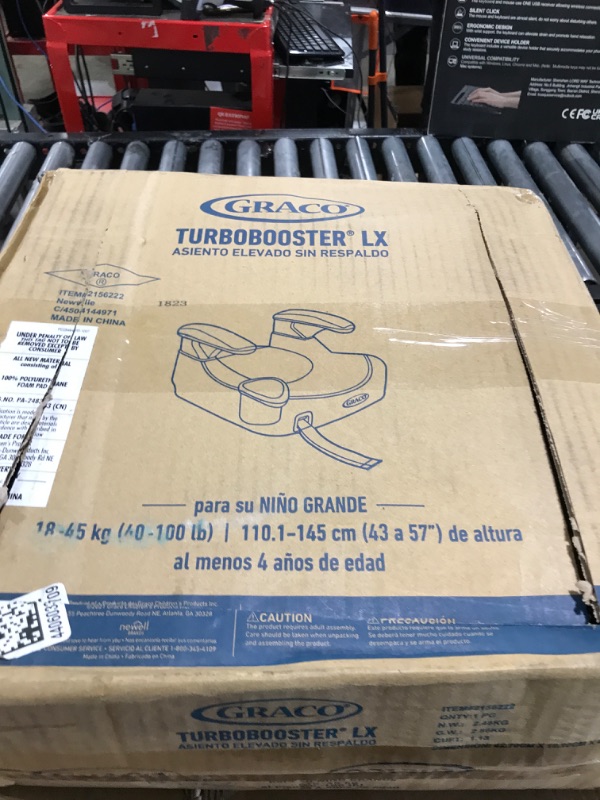 Photo 1 of Graco® TurboBooster® LX Backless Booster with Affix Latch | Backless Booster Seat for Big Kids Transitioning to Vehicle Seat Belt (Rio) Rio TurboBooster LX