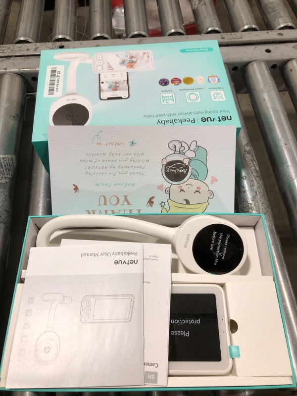 Photo 2 of NETVUE Peekababy Baby Camera Monitor Video - Baby Monitor with Camera and Audio, 5" Display, 2-Way Talk, 4 in 1 Bracket Meets The Needs in All Scenarios, Smart Phone App, Cry Detection