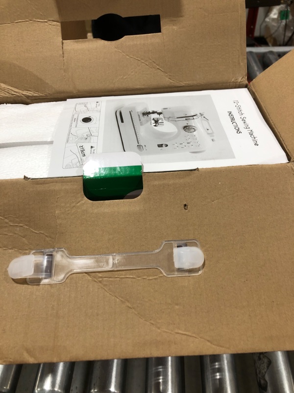 Photo 1 of JUCVNB Mini Sewing Machine for Beginners and Kids Ages 8-12, Portable Sewing Machines with 12 Built-in Stitch Patterns, Light, 2 Speed Foot Pedal - Purple & White (with Basic Accessory Kit)