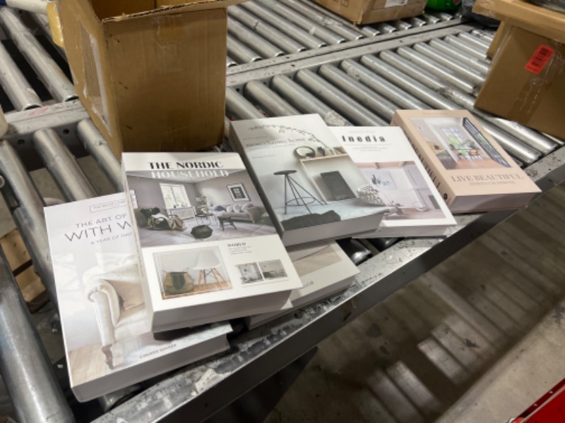 Photo 1 of 6 PCS Faux Books for Decoration,Designer Luxury Modern Fake Decorative Books for Home Bookshelf Decor Coffee Table Stacked Books, Shelves Living Room Decorative Objects Entry Decor