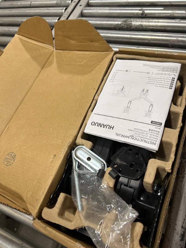 HUANUO Dual Monitor Stand Full Adjustable Monitor Desk Mount Swivel