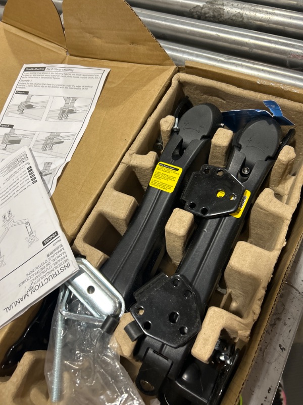 HUANUO Dual Monitor Stand Full Adjustable Monitor Desk Mount Swivel