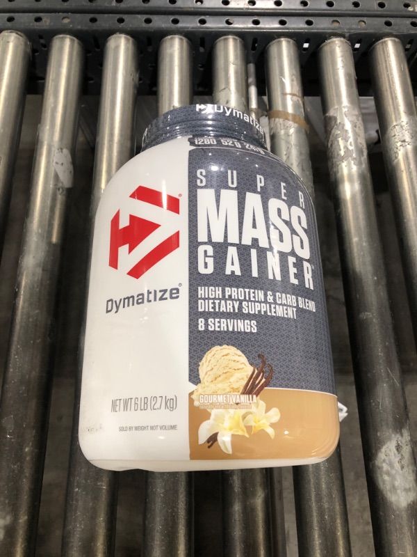 Photo 2 of Dymatize Mass Gainer, Gourmet Vanilla, Super - 6 lb - EXP 6/26