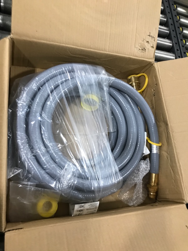 Photo 2 of 30FT 3/4" ID Natural Gas Hose with Quick Connect 3/4" ID Natural Gas Hose with Quick Connect Fittings for NG/LP Propane Appliances, Grill,Patio Heaters,Generators, Indoors & Outdoors