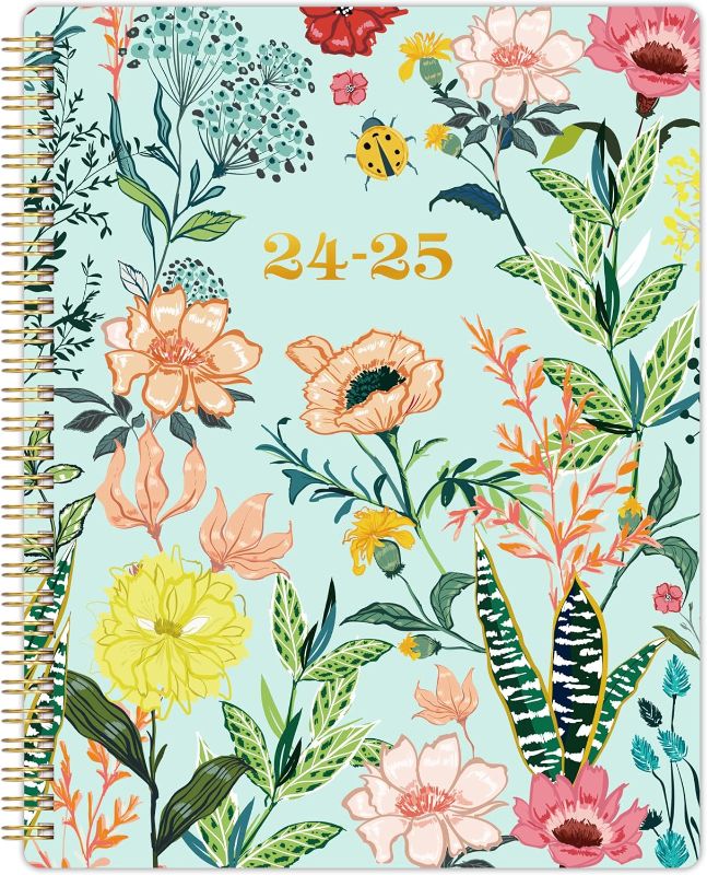 Photo 1 of  2024-2025 Planner - JULY 2024 - JUNE 2025, Academic Planner 2024-2025, 2024-2025 Weekly Monthly Planner, 8'' x 10'', Printed Monthly Tabs, Twin-Wire Binding, Julian Date, Holidays 