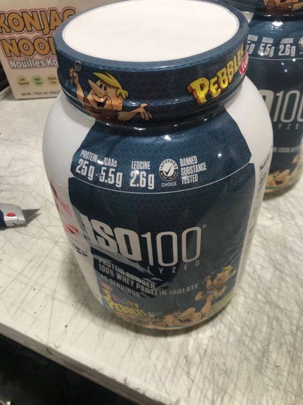 Photo 2 of ISO100 Hydrolyzed 100% Whey Protein Isolate - Fruity Pebbles (3 Lbs. / 46 Servings)
Exp 02/2026