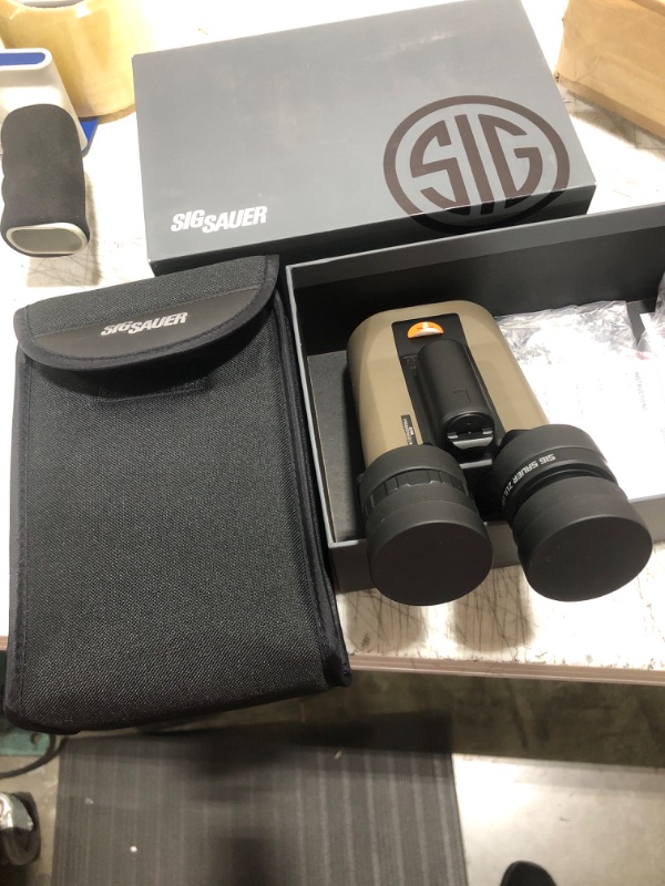 Photo 2 of SIG SAUER Zulu6 FDE HDX OIS 12X42mm Waterproof Fog-Proof Portable Roof Prism Binocular with Image Stabilization (SOZ6WP12)