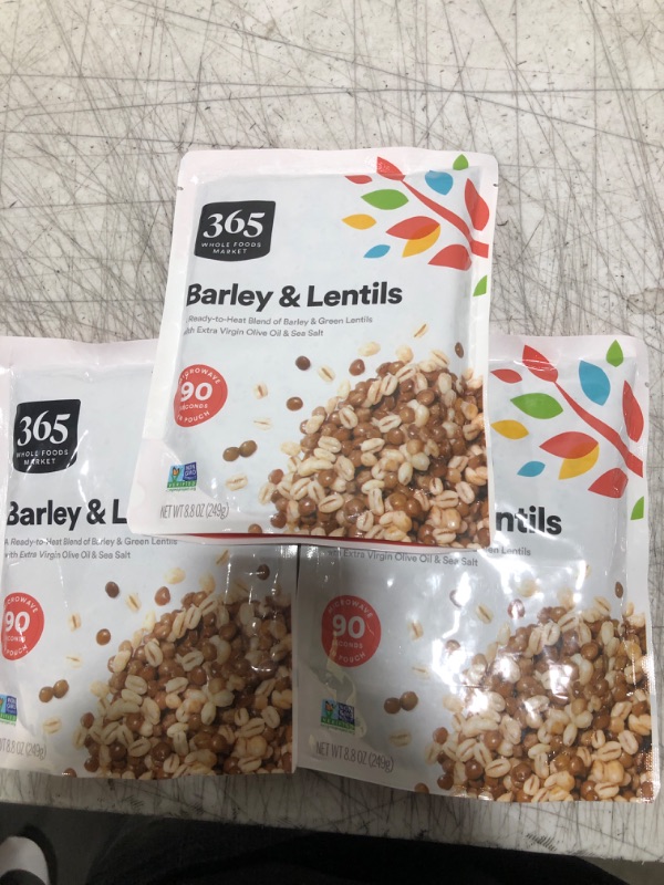 Photo 3 of 365 by Whole Foods Market, Barley & Green Lentils, 8.8 Ounce (Pack of 3)
