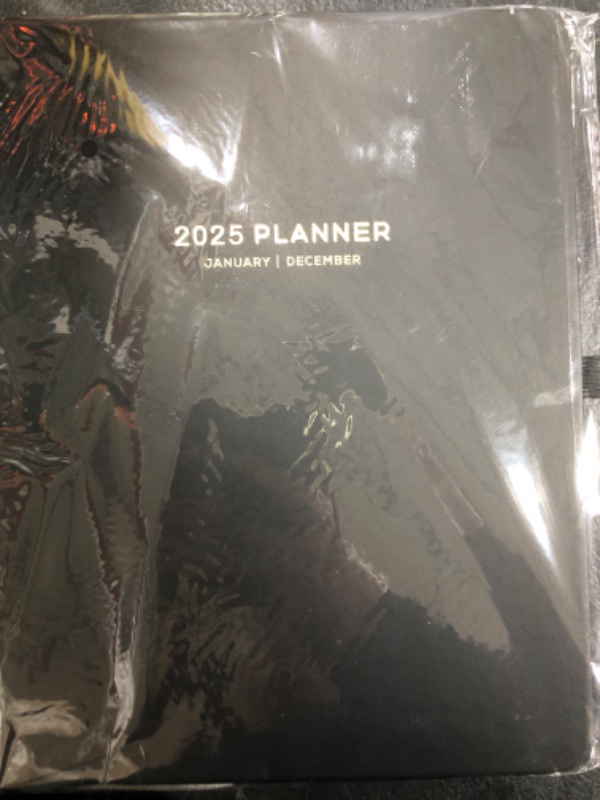 Photo 2 of 2025 Planner - 2025 Planner Weekly and Monthly, 8"× 10", January 2025 - December 2025, Planner 2025 with Inner Pocket, Elastic Closure, Pen Loop, Bookmarks, Note Pages