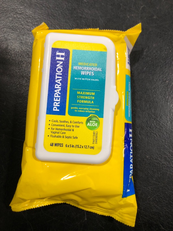 Photo 2 of Preparation H Hemorrhoid Flushable Wipes with Witch Hazel for Skin Irritation Relief - 48 Count