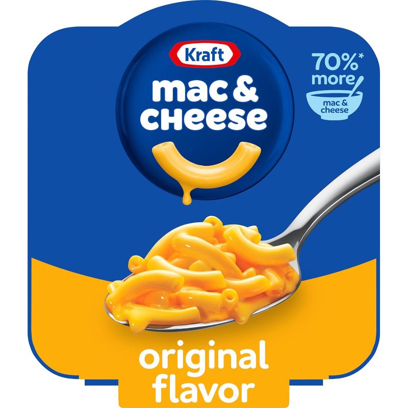 Photo 1 of 
Kraft Original Mac & Cheese Macaroni and Cheese Dinner Big Bowl Dinner, 3.5 oz Tray.  4 Packs

