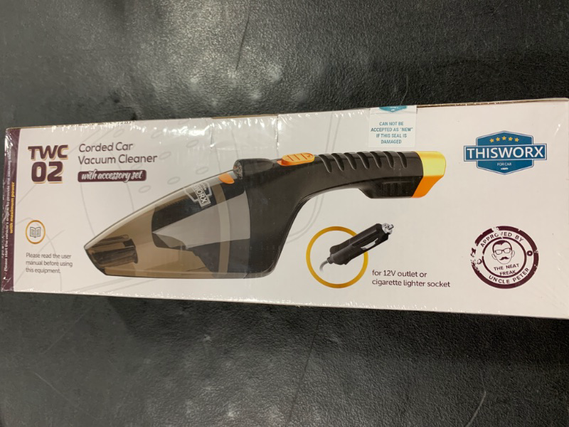 Photo 2 of ThisWorx Car Vacuum Cleaner 2.0 - Portable Handheld Mini Vacuum Cleaner W/ 16ft Cord, Bag, & Attachments - Small Vacuum for Car, RV, Boats, Travel - Car Accessories