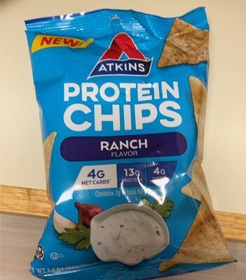 Photo 1 of Atkins Ranch Protein Chips, 4g Net Carbs, 13g Protein, Gluten Free, Low Glycemic, Keto Friendly, 12 Count exp date 12/03/2024