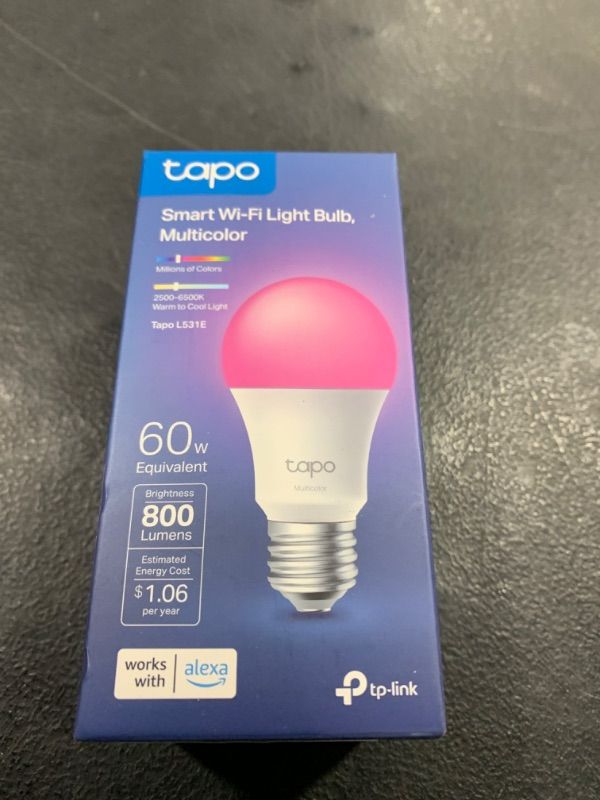 Photo 2 of TP-Link Tapo L531E Smart Wi-Fi Light Bulb (Multicolor)