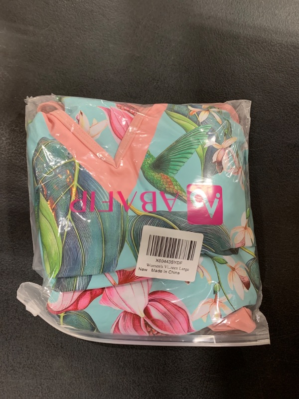 Photo 1 of Women's Vintage Floral One Piece Swimsuit with Beach Cover Ups Long Wrap Skirt 2 Piece Bathing Suit Swimwear Set Green Large