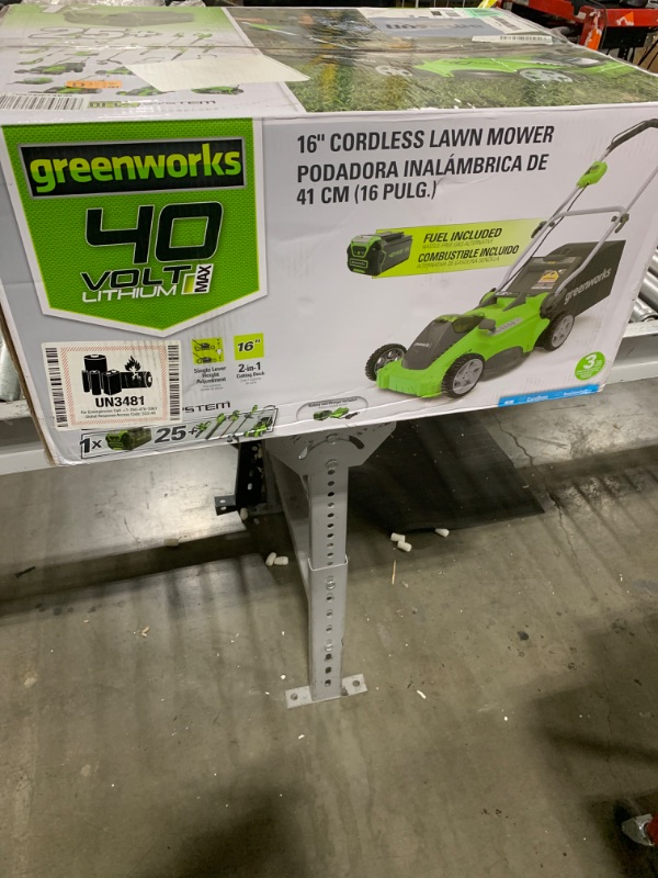 Photo 4 of Greenworks 40V 16" Cordless (Push) Lawn Mower (75+ Compatible Tools), 4.0Ah Battery and Charger Included
