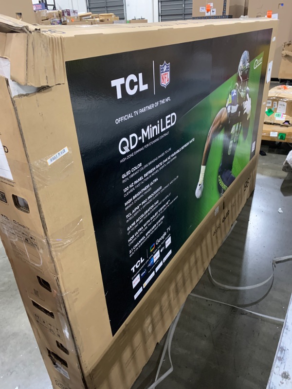 Photo 5 of TCL 98-Inch Class S5 4K LED Smart TV with Google TV (98S550G, 2023-Model), Dolby Vision, HDR Ultra, Dolby Atmos, Google Assistant Built-In with Voice Remote, Works with Alexa, Streaming UHD Television