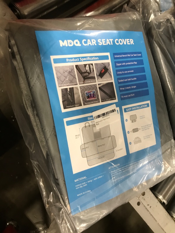 Photo 2 of MDQ Bench Car Seat Cover for Back Seat, Rear Seat Covers for Car for Kids in Car Protects from Scratches/Scuffs/Shedding/Mud, Car Seat Protector for Dogs Fits Cars, Truck & SUV