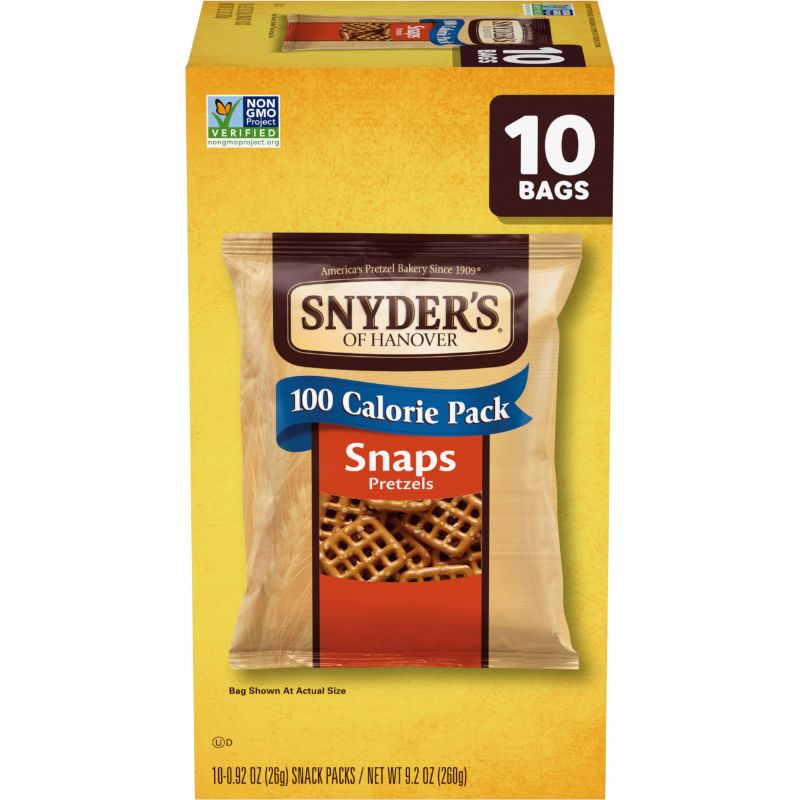 Photo 1 of *2Pack* Snyder's of Hanover Pretzels, Snaps 100 Calorie Packs, 10 Ct Multipack