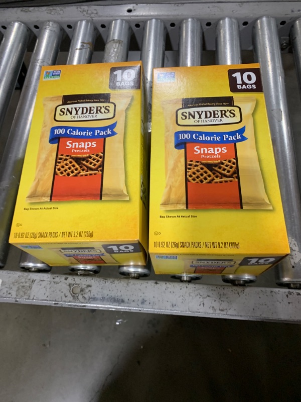 Photo 2 of *2Pack* Snyder's of Hanover Pretzels, Snaps 100 Calorie Packs, 10 Ct Multipack