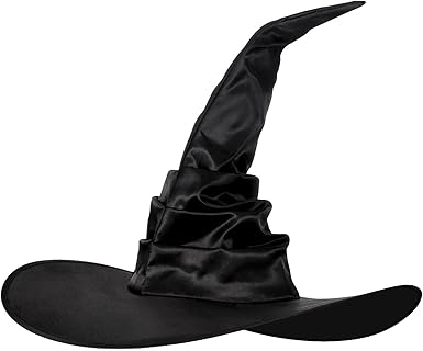 Photo 1 of Halloween Witch Hat,Witch Hats for Women,Cosplay Party Black Witches Hat,Wizard Hat Halloween Costume Accessory
